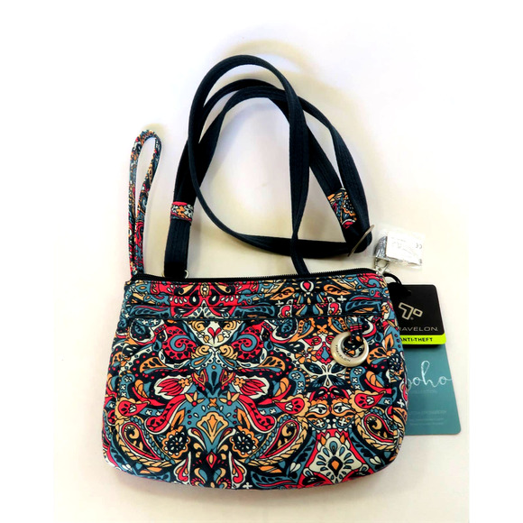 Travelon Bags Nwt Travelon Anti Theft Boho Square Clutch Crossbody